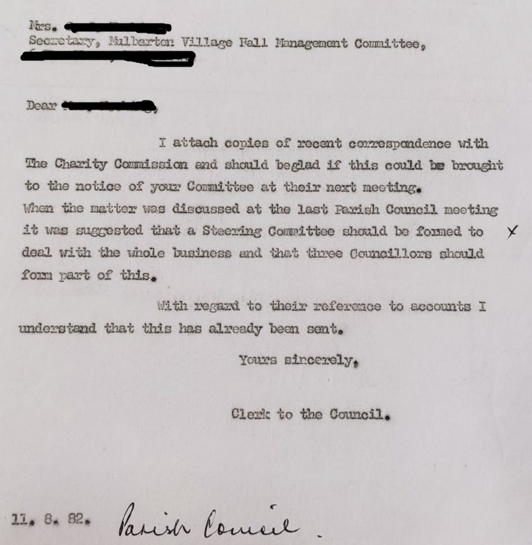 1982 Steering Committee Formation